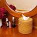 Elegant Woven Rattan Tissue and Toilet Paper Holder with Lid for Home and Office Décor