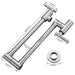 Brass Kitchen Faucet with Double Joint Spout and Folding Swing Arm