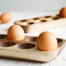 Japanese Acacia Wood Double-Layer Egg Holder - Stylish Refrigerator Organizer for Fresh Eggs