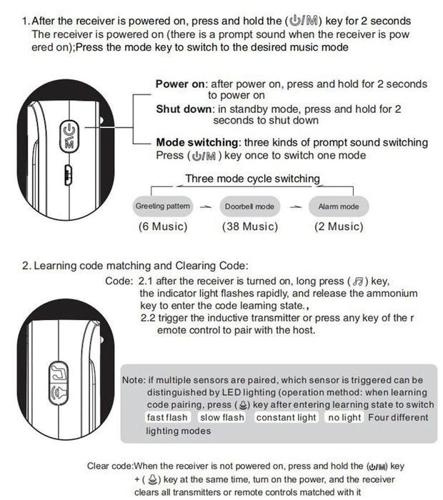 Smart Motion-Sensing Doorbell with 280m Detection Range for Ultimate Security Solutions