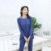 Cozy Women's Modal Pajama Set with Long Sleeve Top and Pants for Relaxation and Sleep