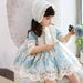 Charming 3-Piece Autumn Spanish Lolita Princess Lace Dress Set for Girls 12M-6T