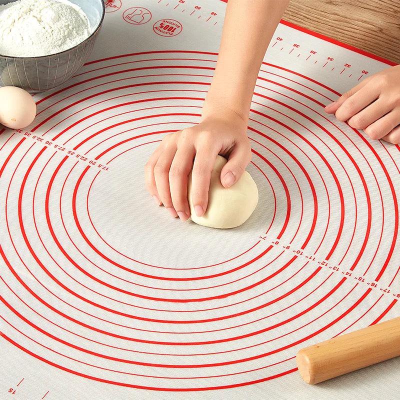 Versatile Silicone Baking Mat with Measurement Guide - Essential Tool for Effortless Cooking and Baking