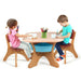 Kids' Creative Plastic Furniture Set with Storage Bins | Eco-Friendly Design | Fun and Durable Table and Chairs for Young Children