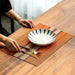 Sustainable Bamboo Dining Set – Elegant, Waterproof, and Heat-Resistant Placemats and Coasters for Every Occasion