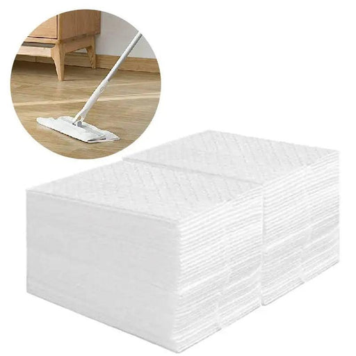 100 Count Disposable Electrostatic Dust Wipes for Flat Swivel Mops - 20x30cm Microfiber Cleaning Cloths