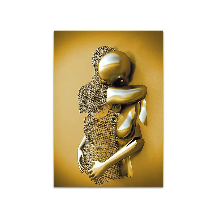 Sleek Metal Wall Art Prints - Contemporary Home Decor Choice