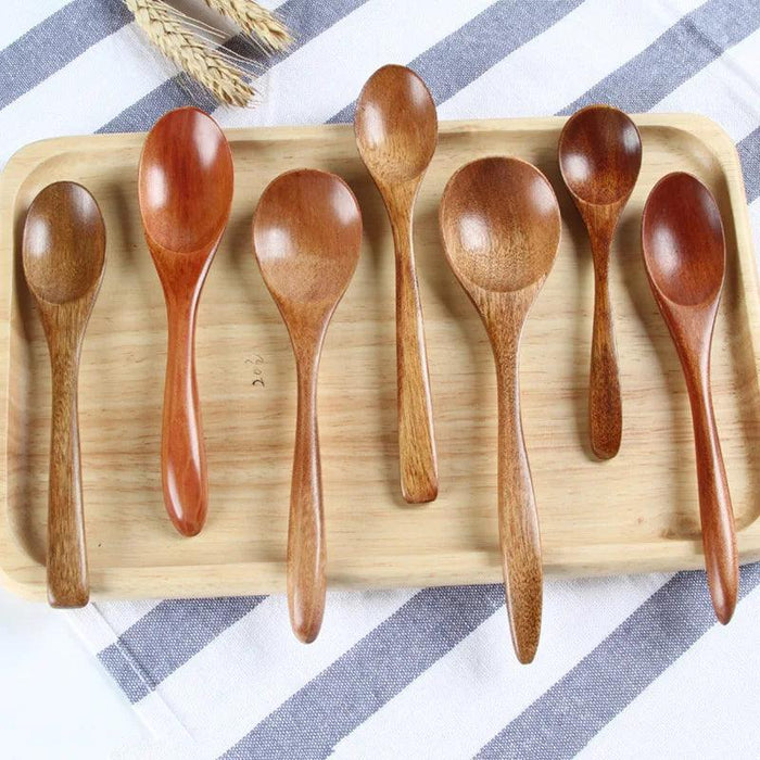 Bamboo Wooden Spoon for Kids - Eco-Friendly Kitchen Utensil for Soup, Rice, and Desserts