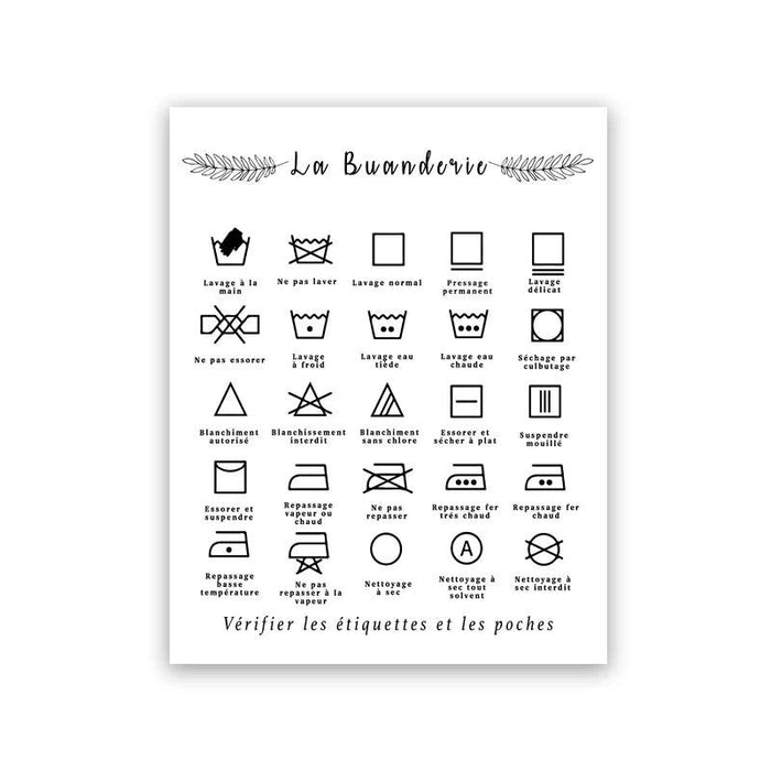 Scandinavian Chic Monochrome Canvas Art for Laundry Room Aesthetics
