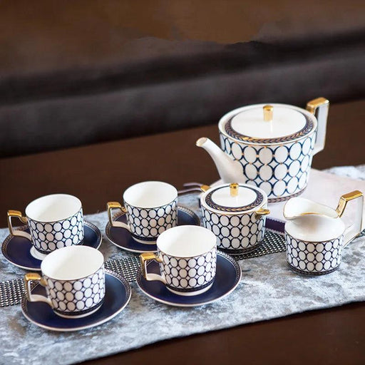 Sophisticated 11-Piece Ceramic Drinkware Collection for Tea and Coffee – Ideal for Celebrations and Special Occasions