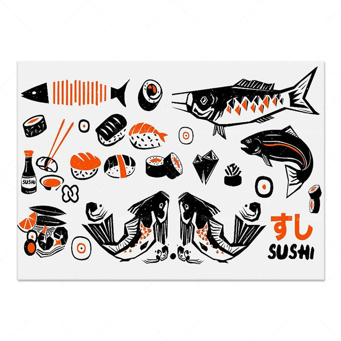 Savor the Art of Japan: Stunning Culinary Wall Prints for Food Aficionados