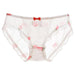 Whimsical Strawberry Ruffle Seamless Women's Underwear for Girls in Japanese Fashion