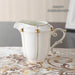 Elegant Royal Gold Pearl Bone China Tea & Coffee Set - Luxurious Collection for Exquisite Teatime