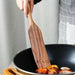 Elegant Acacia Wood Spatula Set - Versatile Slotted Kitchen Utensils for Non-Stick Cookware