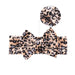 Leopard Print Velvet Headband and Hair Bow Set - Stylish Hair Accessories for Fashion-Forward Girls