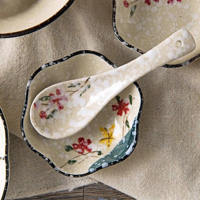 Kids' 14cm Delightful Japanese-Inspired Ceramic Spoon for Mealtime Magic