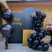 Sophisticated Black Latex Balloon Arch Kit for Effortless Event Elegance