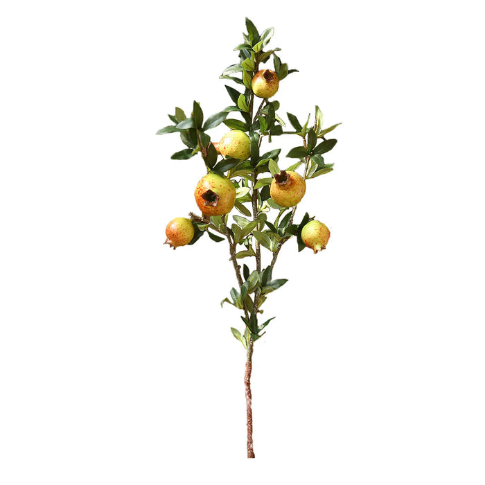 80cm Faux Pomegranate Bouquet - 6 Head Foam Fruit for Elegant Home and Event Decoration