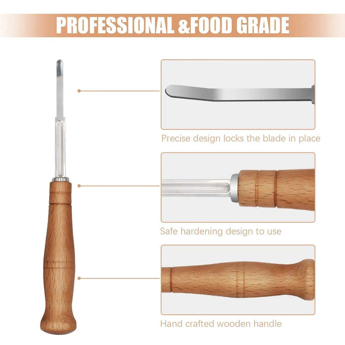 Ultimate Bread Scoring Tool Set with Leather Safety Cover