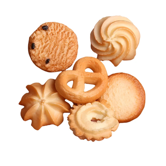 Charming 6-Piece Faux Cookie Collection for Kitchen and Table Decor