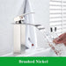 Modern Black Waterfall Faucet with Chrome Accents for Stylish Bathrooms