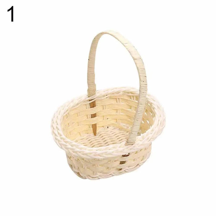 Chic Handwoven Wicker Flower Basket for Elegant Storage Solutions