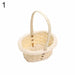 Chic Handwoven Wicker Flower Basket for Elegant Storage Solutions