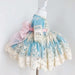 Charming 3-Piece Autumn Spanish Lolita Princess Lace Dress Set for Girls 12M-6T