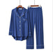 Korean Style 2PCS Long Sleeve Modal Pajama Sets for Women