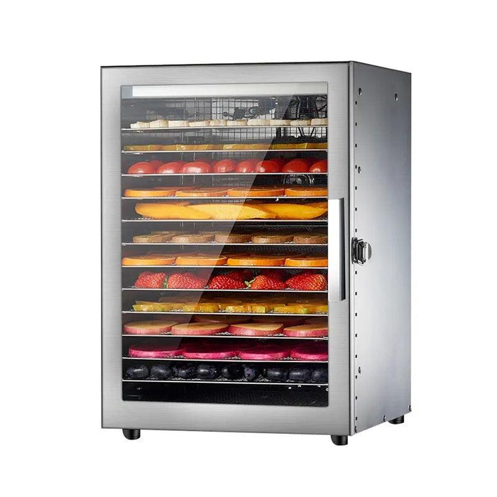 12-Layer Electric Food Dehydrator with Integrated Meat Grinder for Ultimate Food Preservation