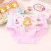 4 pcs Girls' Cotton Briefs Collection - Soft, Breathable & Playful Patterns for Kids