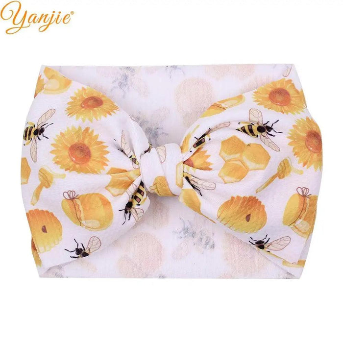 YANJIE 2023 Customizable Large Hair Bow Headband Set for Kids