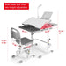 Height-Adjustable Kids Study Desk and Chair Set with Adjustable Lamp - Enhanced Ergonomics