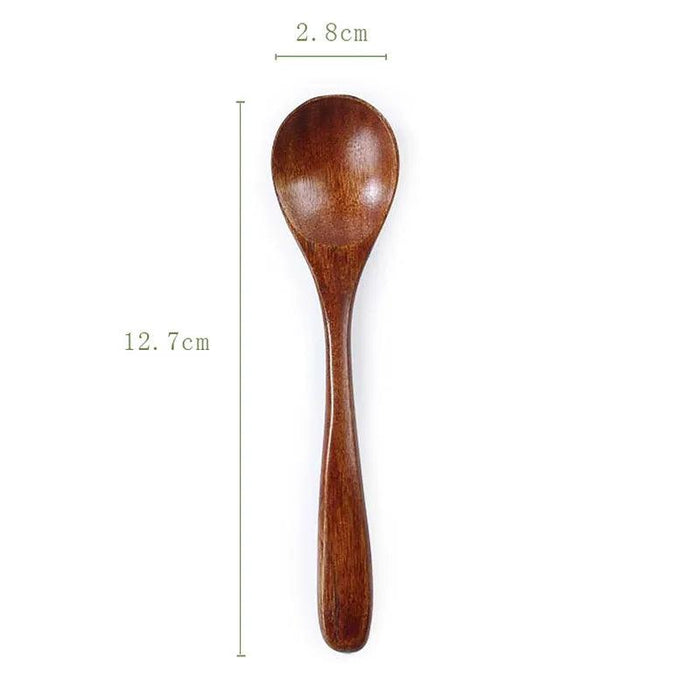 Bamboo Wooden Spoon for Kids - Eco-Friendly Kitchen Utensil for Soup, Rice, and Desserts