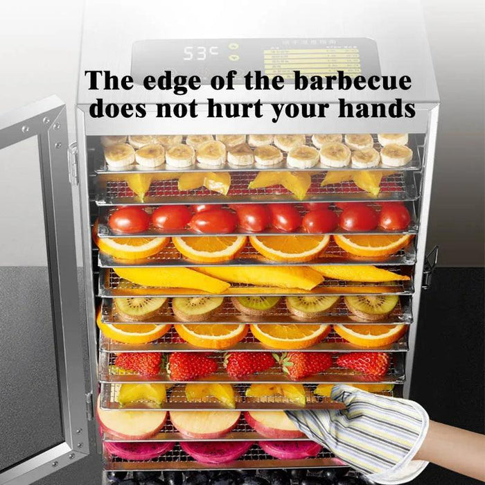 220V Multi-Function 12-Layer Food Dehydrator for Rapid Preservation