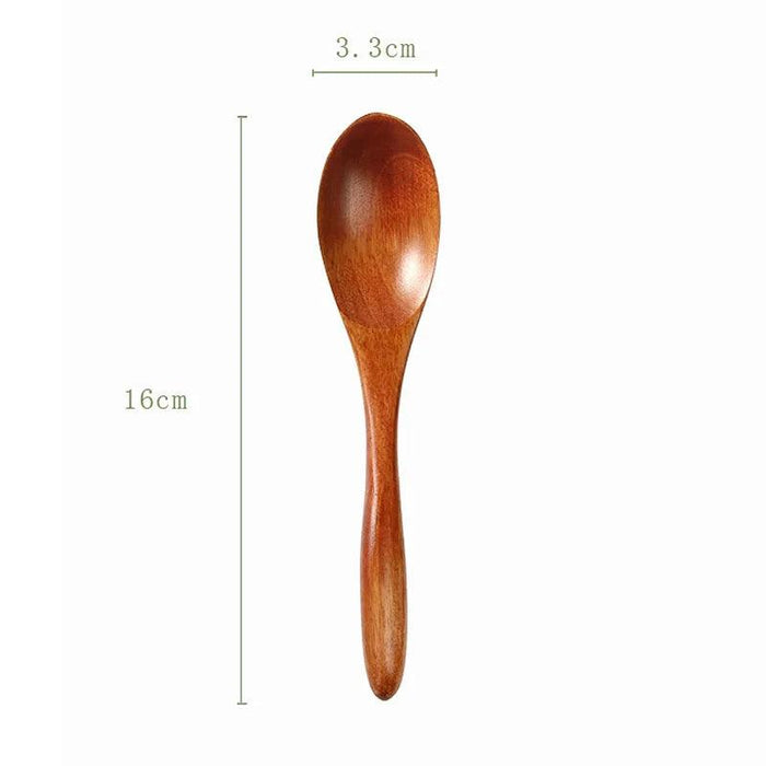 Bamboo Wooden Spoon for Kids - Eco-Friendly Kitchen Utensil for Soup, Rice, and Desserts