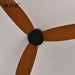 Modern Black and White Remote-Controlled Low Profile Ceiling Fan - 30W DC Motor - No Light - Sleek Design - 220V