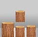 Wood Bark Texture Elastic Fabric Cylinder Covers - Customizable Set for Dessert Table Decor