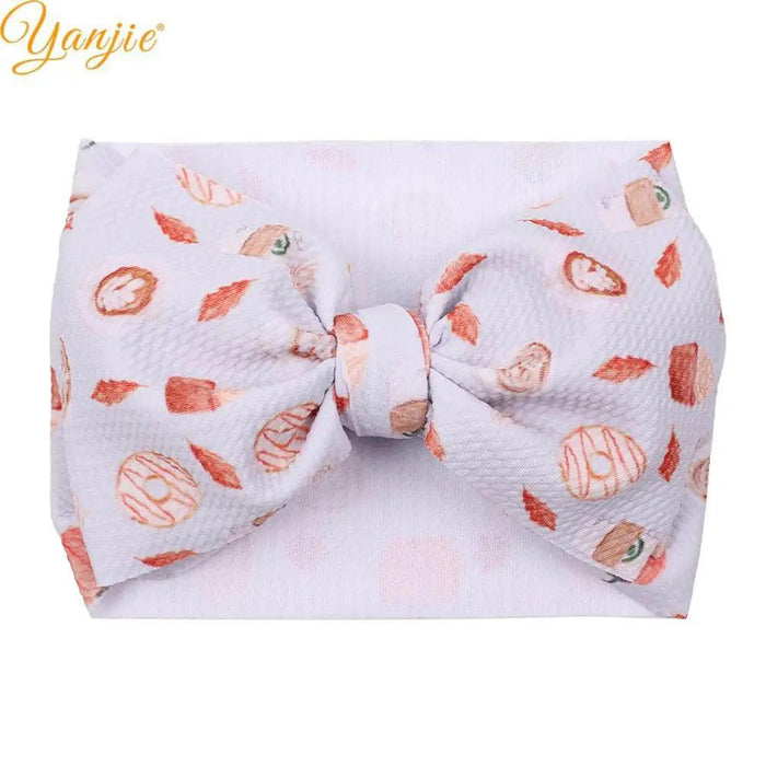 YANJIE 2023 Customizable Large Hair Bow Headband Set for Kids