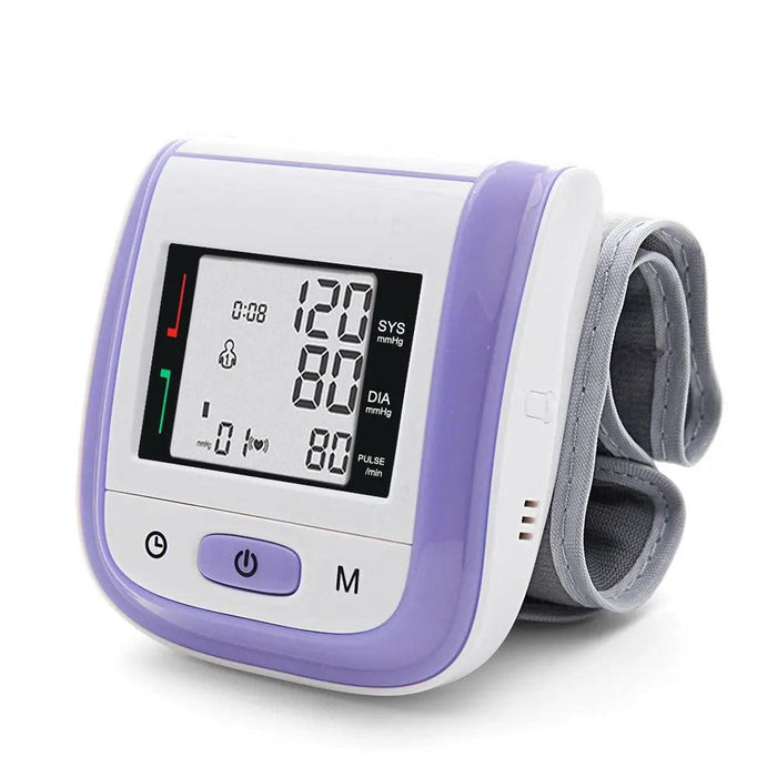 Wrist-Fit Digital Blood Pressure & Heart Rate Tracker for Optimal Health Monitoring