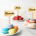 Rustic Wooden Sign Cake Topper Set - Pack of 10