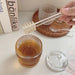 Elegant 265ml Glass Honey Jar with Mixing Spoon - Ideal for Honey, Juice, and Jam Serving