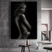 Elegant Black Nude Reflection Canvas Art - Transform Your Bedroom Aesthetics