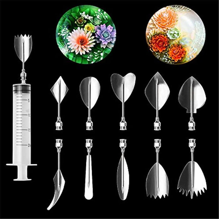 Premium 3D Gelatin Cake Decorating Needle Set - Precision Stainless Steel Tools