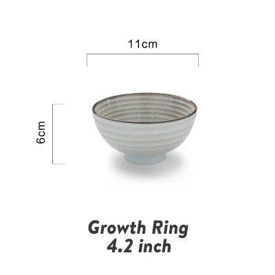 Elegant Japanese Ceramic Ramen and Soup Bowl Set