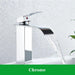 Modern Black Waterfall Faucet with Chrome Accents for Stylish Bathrooms