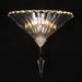 Elegant Crystal Wall Light with Reflective Accent - A Chic Addition for Any Space