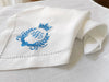 Personalized Regal Crown Linen Napkins - Elegant Wedding Table Decor Set