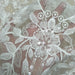 Luxurious Ivory Beaded Lace and Tulle Fabric for Bridal Attire - 130cm Width