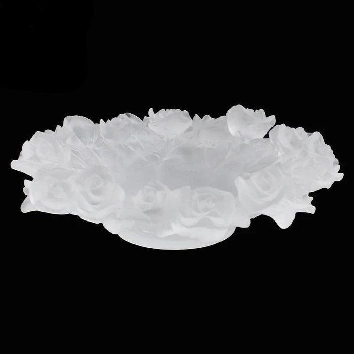 Exquisite Crystal Rose Centerpiece: Luxurious Tableware for Elegant Events